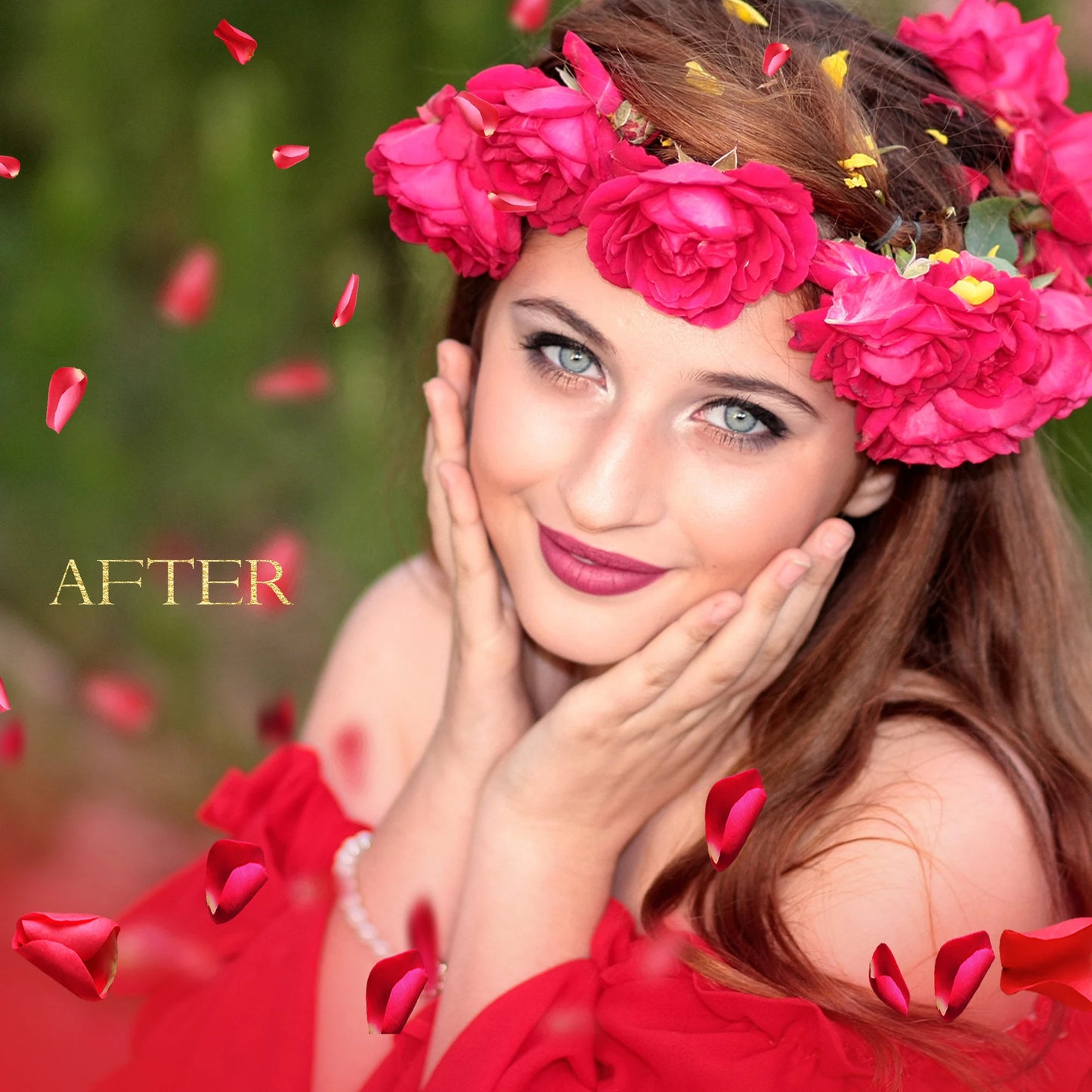 Overlays Petals red rose