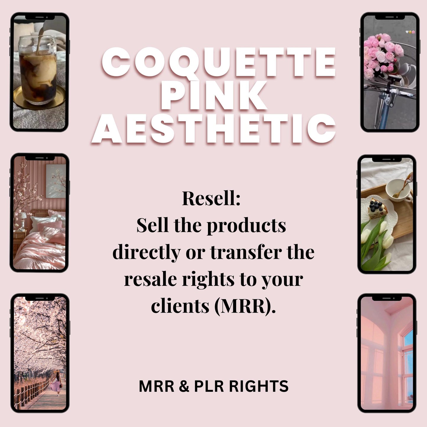 Aesthetics Pink Faceless Reels, High quality video reels, Posts, Stories, Faceless Digital marketing, With resale rights PLR-MRR, Canva